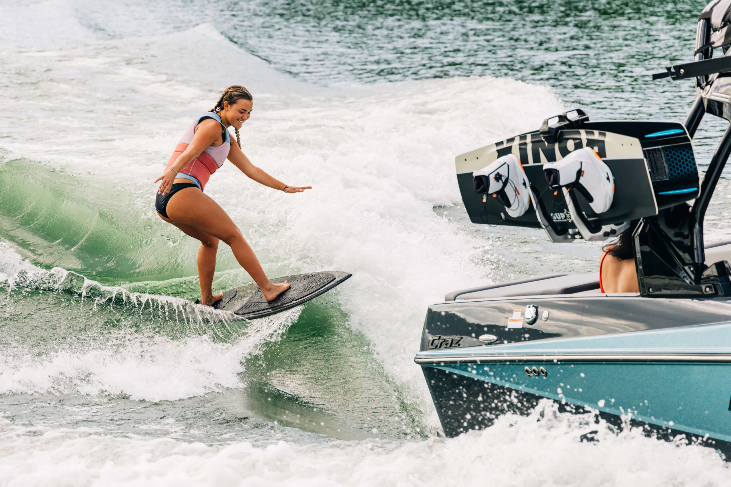 Wakesurfing